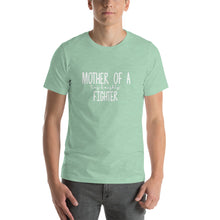 Load image into Gallery viewer, Mother of a tiny & mighty fighter Unisex T-Shirt