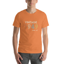 Load image into Gallery viewer, Vintage 1949, April 24th Unisex T-Shirt
