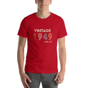 Vintage 1949, April 24th Unisex T-Shirt