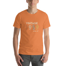 Load image into Gallery viewer, Vintage 1959, April 24th Unisex T-Shirt
